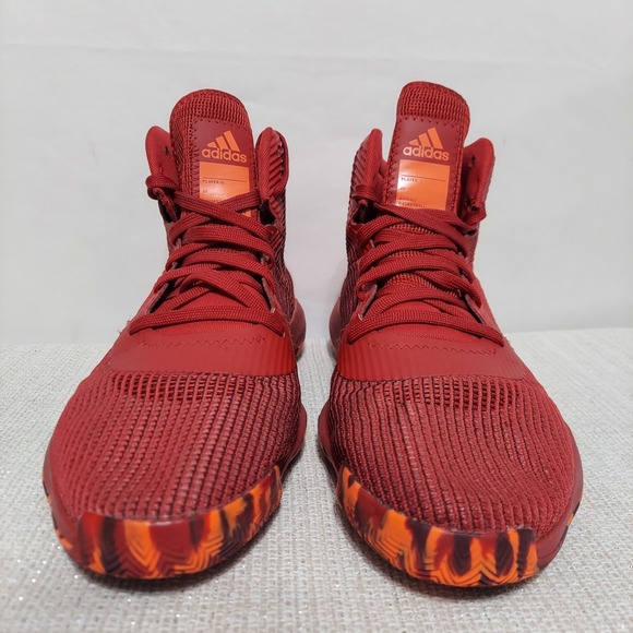 adidas Pro Bounce 2019 High Top Power Red Basketball Shoes Men Size 12 EE3898 - Picture 4 of 9